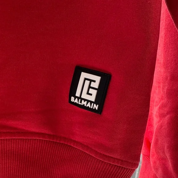 Balmain Red Men's Sweater